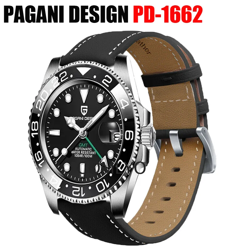 Per Pagani Design Pd-1662 Cinturino In Pelle Smartwatch Band Donna Uomo Cintura Di Alta Qualità