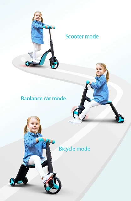 Baby Scooter Tricycle Baby 3 In 1 Balance Bike  Ride On Toys Kids Gift Christmas gifts High Quality Tricycle Balance Car 6