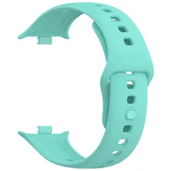 Enhanced Silicone Sport Wristband for Smartwatches - Fashionable Watch Strap with Buckle (Mint green)