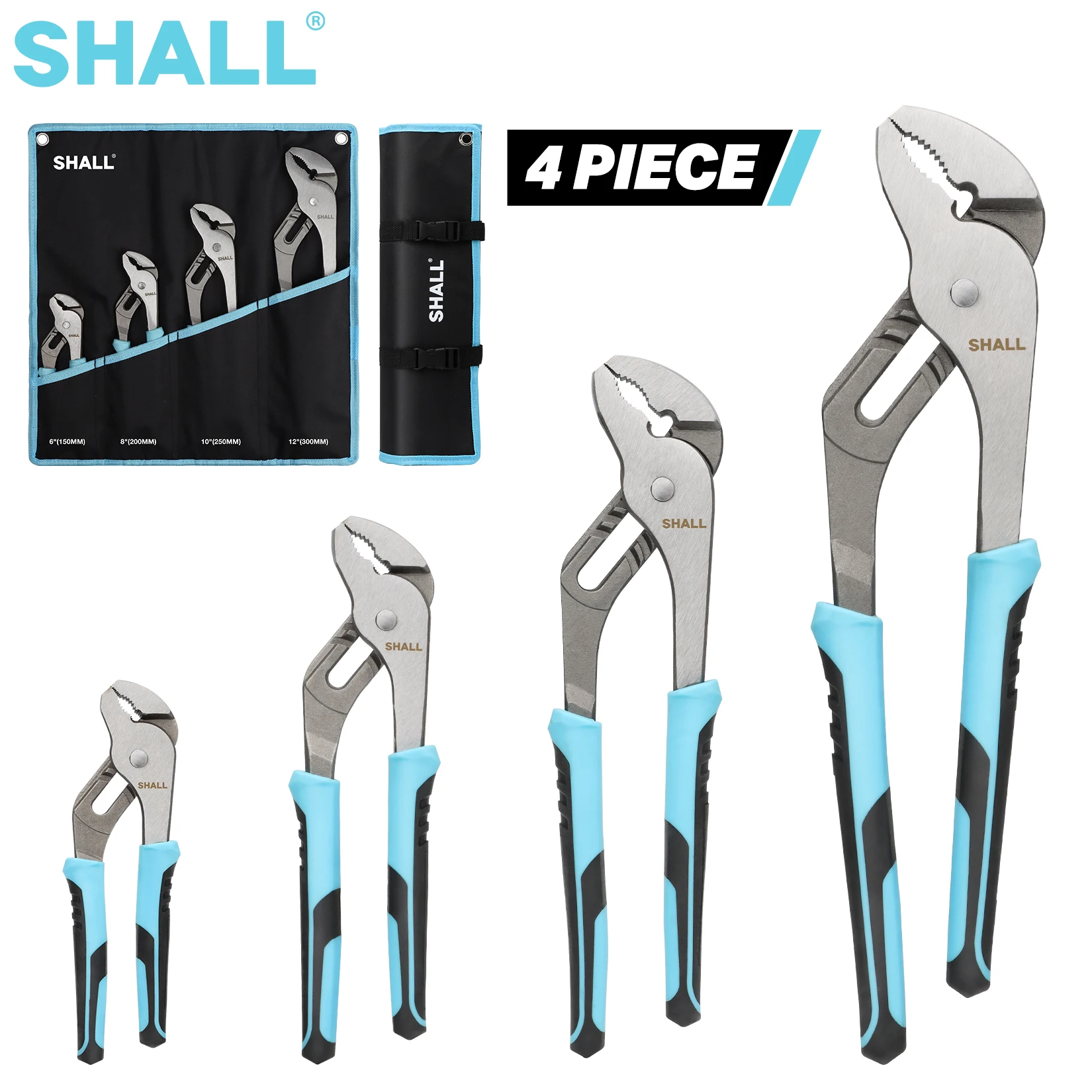 Adjustable Groove Joint Pliers Set - 3 Sizes For Plumbing & Home Repair