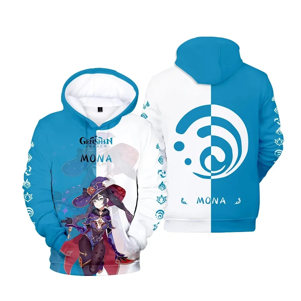 Genshin impact men's and women's sweater, kids casual sweater jacket, hip hop style, tarbia game for autumn and winter