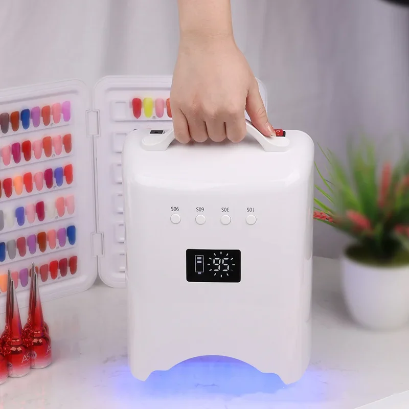 Rechargeable Nail UV Lamp 78W Wireless Gel Polish Dryer Pedicure Manicure Light Cordless LED Machine UV Light for Nails 3