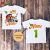 Farm Shirt for Kids Animal Cartoon Custom Name Shirt Toddler Baby Gift 3nd Birthday Shirt Teen Girl Clothes Shirt Boys Tee Zoo 2