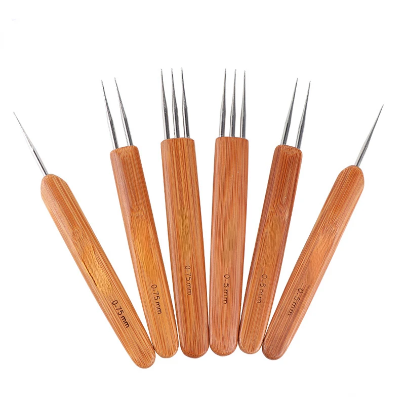 0.5Mm 0.75Mm Dreadlock Needle 1Pcs Crochet Hook For Dread Hair New Quality Hook Needle For Crochet Braids