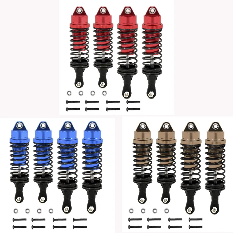 

4pcs Metal Front And Rear Shock Absorber 727 For Traxxas Slash 4X4 VXL 2WD Rustler Stampede Hoss 1/10 RC Car Upgrades Parts