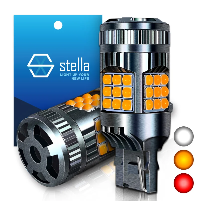 Stella 2pcs Led Signal Bulb Turning Brake Stop Parking Light Canbus
