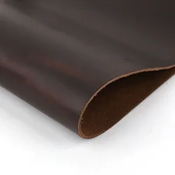 Vintage Handmade Crazy Horse Genuine Leather - Top Layer Vegetable Tanned Oil Wax Finish - 40x60cm (Beige)