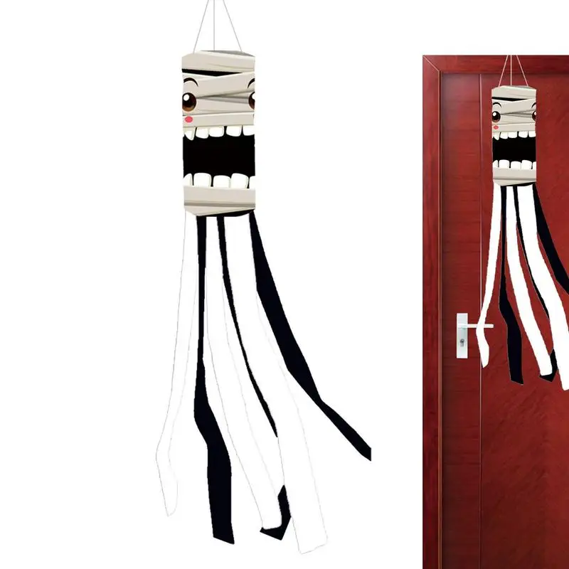 

Призрачный флаг, ветрозащитные носки, страшный призрак, ветрозащитный носок для сада, украшение для Хэллоуина, флаг для сада, газона, кафе, двора