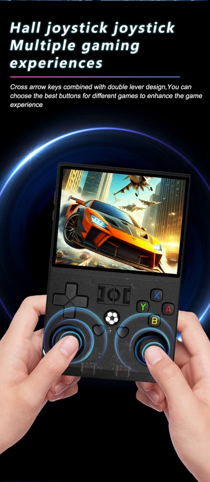 Open Source R36 PRO Retro Handheld Video Game Console Linux System 3.5 Inch IPS Screen Portable Pocket Player 128GB_voghion.com