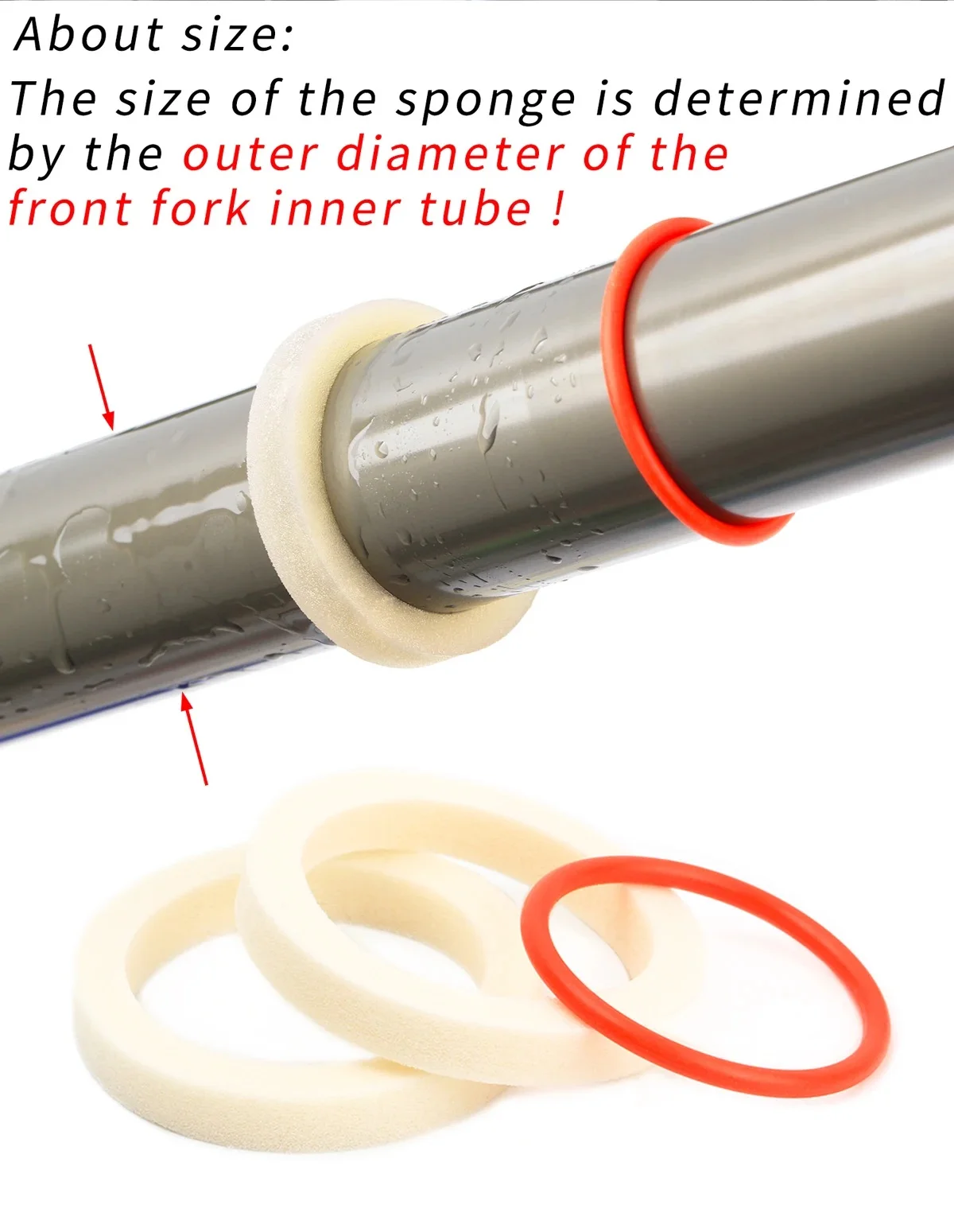 32/34/35/36mm MTB Fahrrad Gabel Dichtung Wischer Werkzeug Set Fahrrad Suspension Öl Dichtung Fahrer installation Werkzeuge Staub Dichtung Öl Schwamm Kit – Detail 15