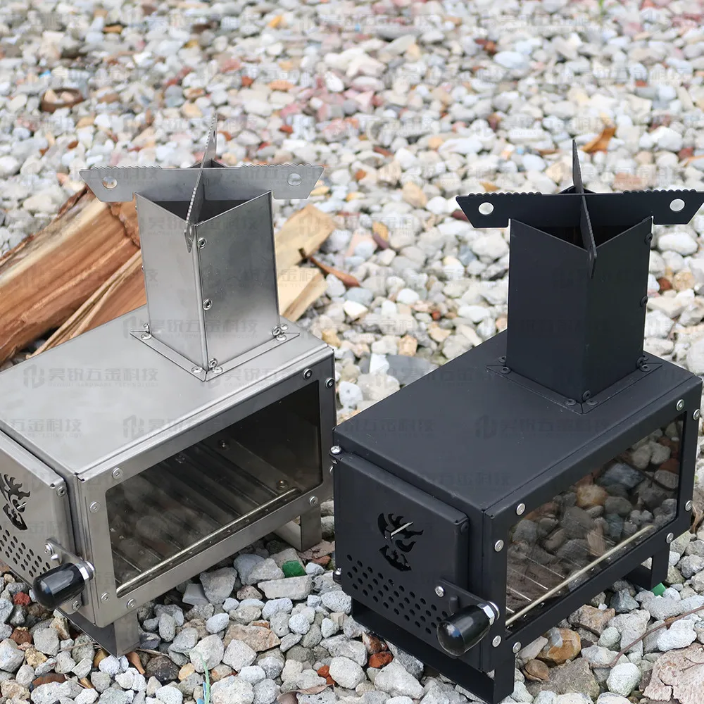 

Mini Brazier Camping Portable Stove Stainless Steel Hot Tent Stove Outdoor Picnic Cooking Wood Stove Fire Wood Heater New