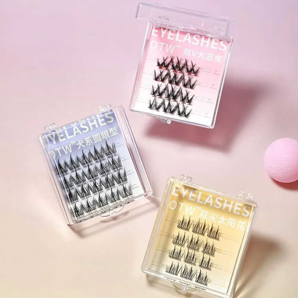 

Lazy Man Trilogy Manga Lashes Thick Little Devil False Eyelash Natural Simulation Segmented Single Cluster Eyelash DIY Tools