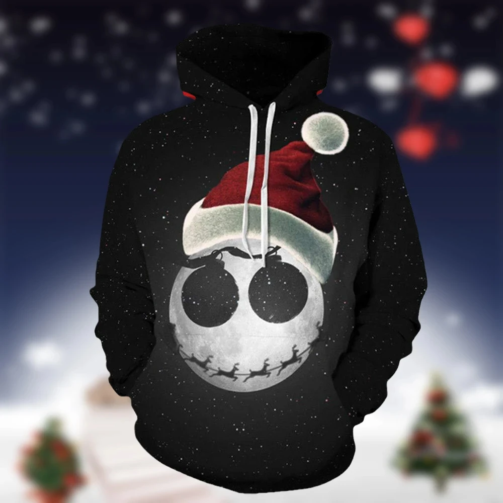 

Sweatshirt For Men Christmas Hoodies Sweatshirts 3D Printed Funny Men's Clothing Vacation Holiday Oversized o Neck Top