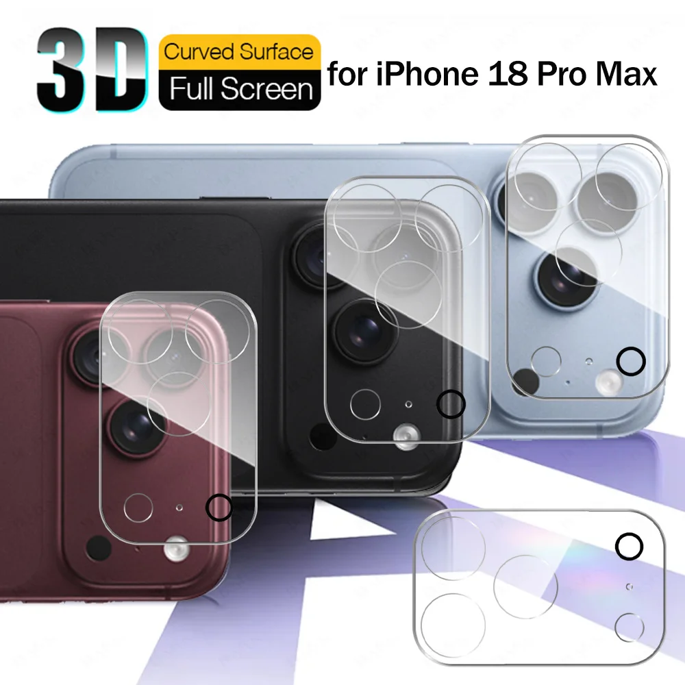 Premium 3D Tempered Glass Camera Case with HD 9H Lens Protector - Back Cover