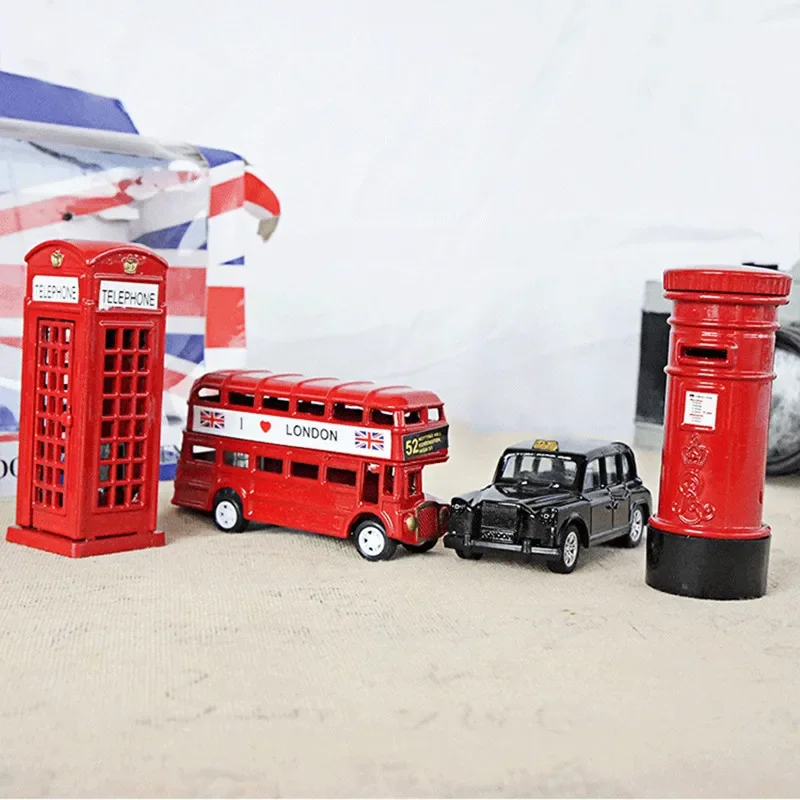 アンティーク LONDON BUS TOY London Metal Bus Vintage | Metal Vintage Bus Decor | Retro