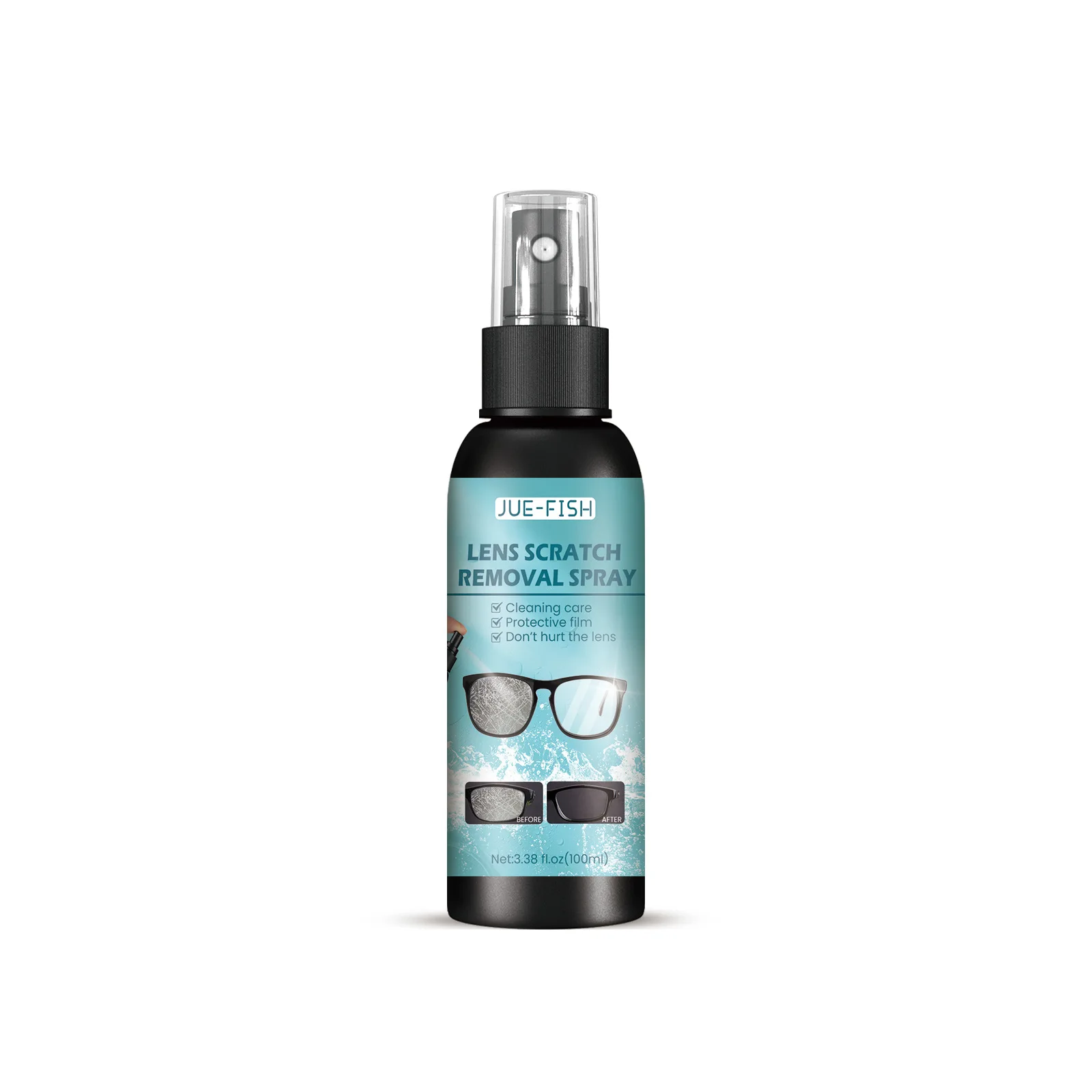 100ml Glasses Lens Cleaner Spray Eyeglass Scratch Removing Glasses Lens Refurbishment Maintenance Scratches Removal Spray