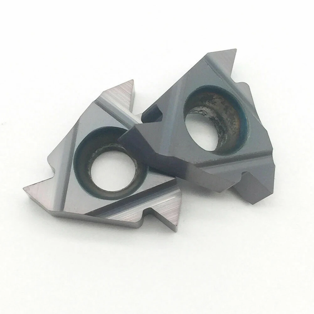 

Industry Tool Threading Inserts 10 Pcs/ Set 16ER AG60 Carbide High Grip Strength Indexable For Stainless Steel