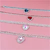 Dog Shiny Rhinestone Collar Cat Heart Diamond Jewelry Necklace Pet Bling Princess Collar Puppy Supplies Chihuahua Accessories 2