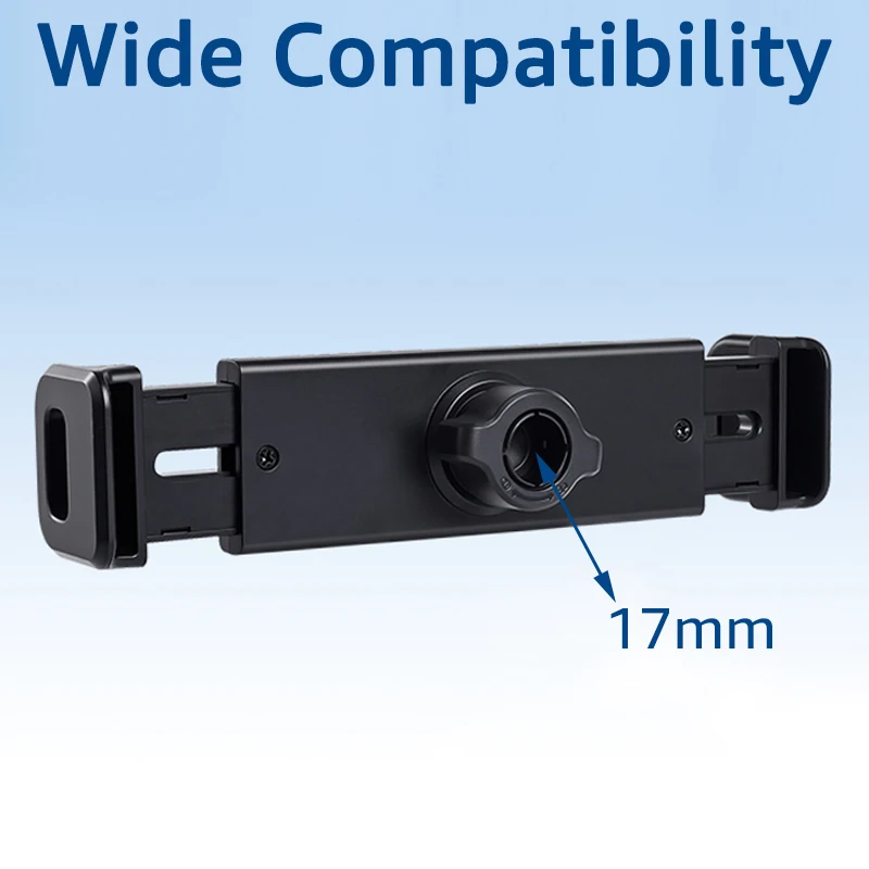17mm 볼 조인트 차량용 테이블 태블릿 홀더 클램프 클립, 아이패드 아이폰 태블릿 4.7-12.9 기기용 휴대폰 거치대