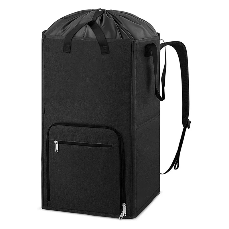 Large Laundry Backpack College, Camp Travel, Heavy Duty Laundry Bag Hamper-Stand Itself & Easy Storage