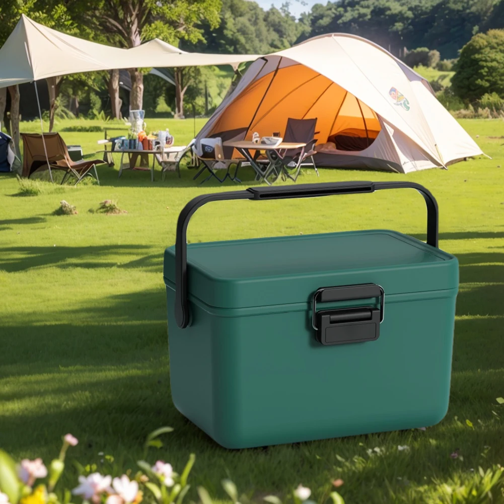 Camping Cooler Ice Chest Box with Heavy Duty Handle Beach Cooler Camping for Beach Picnic Boating Fishing Car