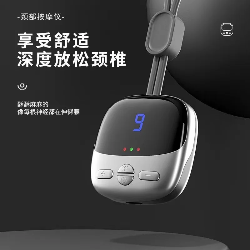 Household Neck Cervical Vertebra Instrument Pulse Hot Compress Intelligent Thermostatic Neck Protector Portable Pendant Massager
