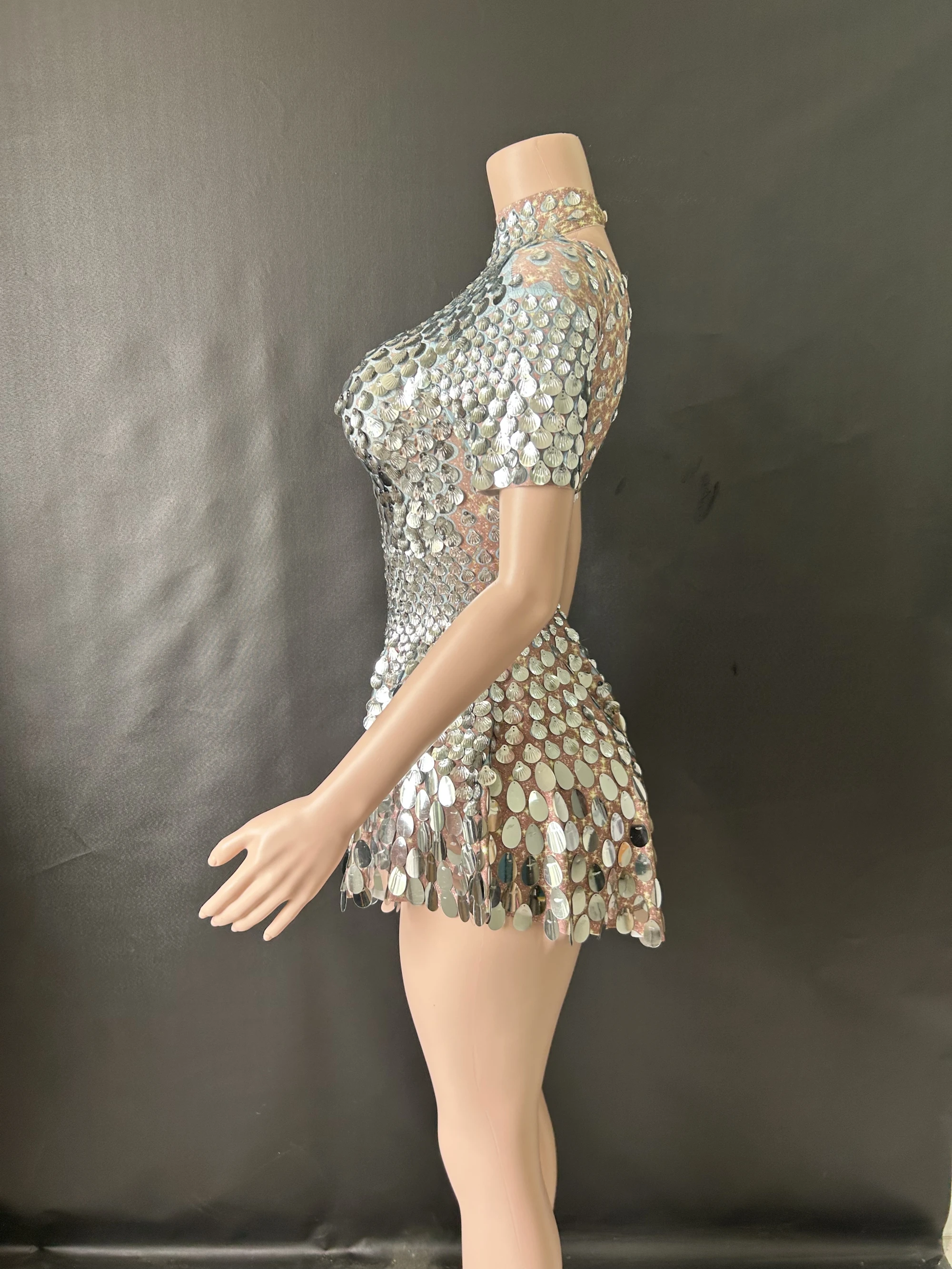 Short à Paillettes Taille Haute Pour Femme | Élastique, Pour Soirée, Club, Fête, Costume Glamour