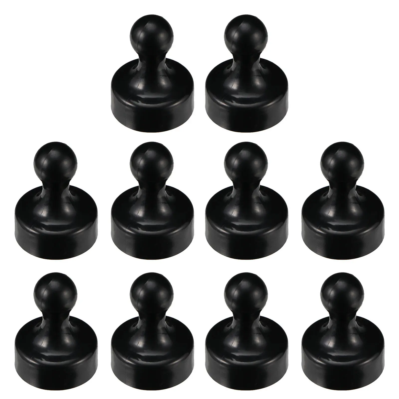 10Pcs 자기 푸시 핀 냉장고 화이트보드 사무실 학교 교육용 홀더 휴대용 경량 비자석