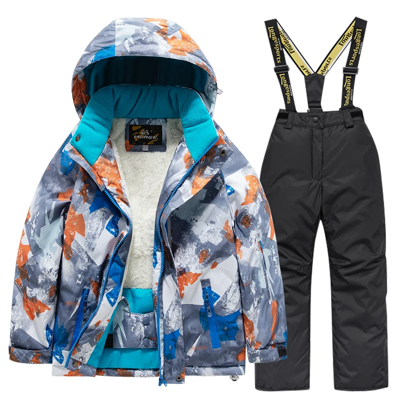 Children Ski Suit Men Women Large Medium Small Children Baby Thick Waterproof Warm Snow Equipment