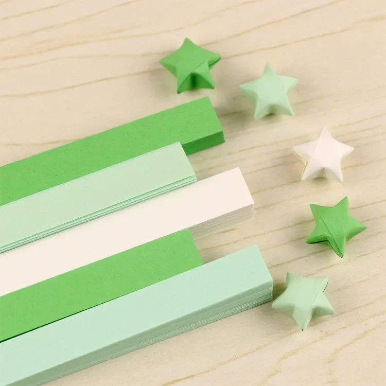 Colorful Origami Star Paper Strips