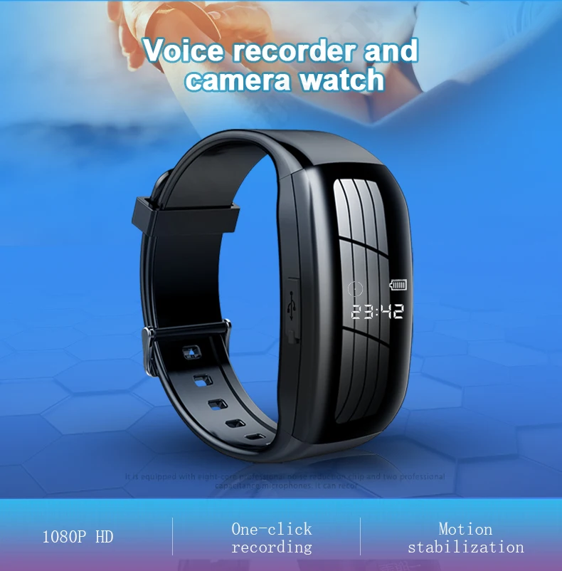 Montre mini caméra vue de face