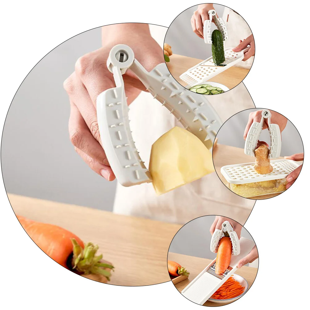 DOITOOL 2PCS Hand Finger Protectors for Mandolin Slicer, Vegetable Grater,  Kitchen Food Slicer, Durable Plastic, Comfortable Handle, Easy to Clean