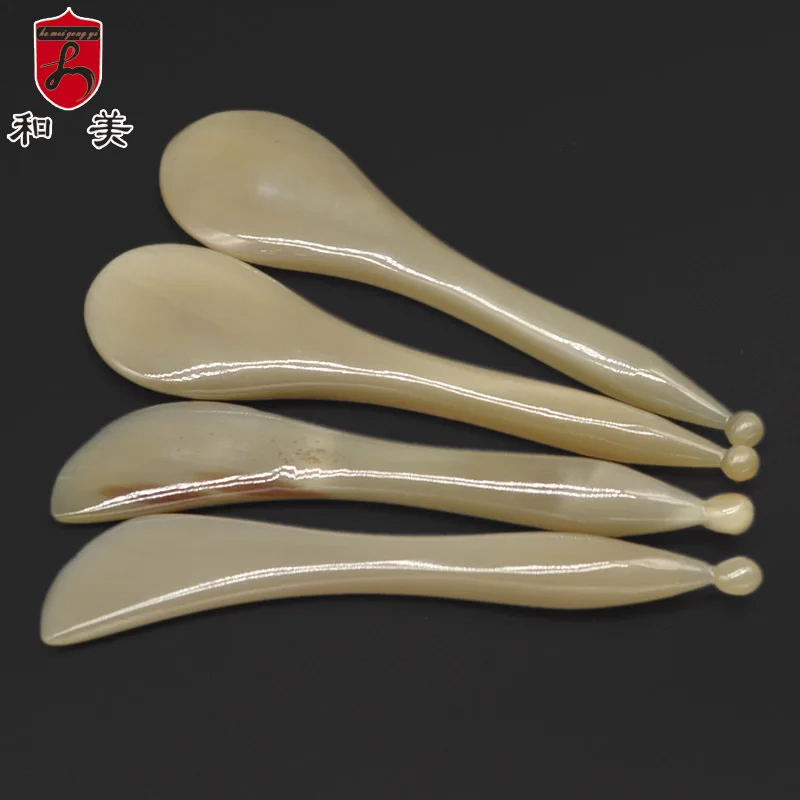 Horn Scrapping Plate Manual Acupuncture Pen Beauty Massage Stick Meridian Muscle-Poking Stick Facial Massage Muscle-Poking Stick