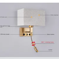Applique Murale Moderne en Tissu, Luminaire Décoratif d'Nik, Idéal pour une Chambre à Coucher, un Hôtel ou une Lecture 6