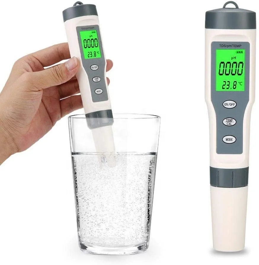휴대용 식수 수족관 수질 테스트 계량기, PH, TDS, TEMP 테스터 펜, 3 in 1