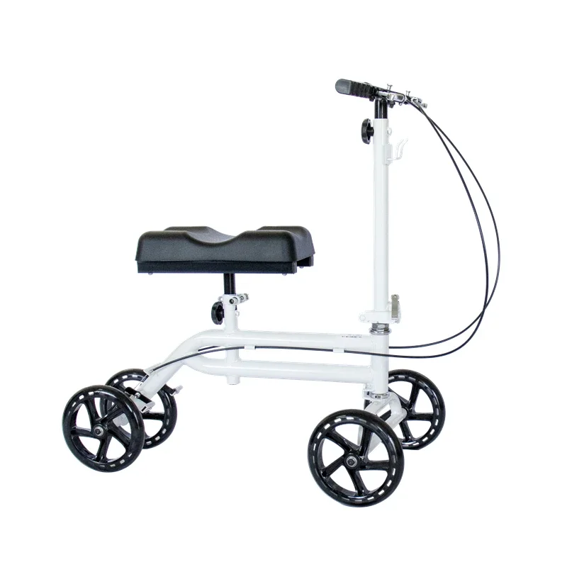 Lightweight Manual Knee Walker Portable  Handicap Scooter for Disabled and Elderly Mobility Outdoor Standing Walking Aids 6