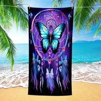 Butterfly Beach Towel, Super Soft Absorbent Bath Towel, Extra Large Travel Towel for Sports Pool Swimming Pool Bathroom Camping 2