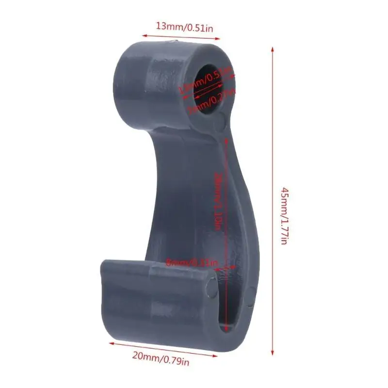 652F 6 Pcs 카약 텐트 플라스틱 고정 후크 Carabiner J 모양 후크 카약 액세서리