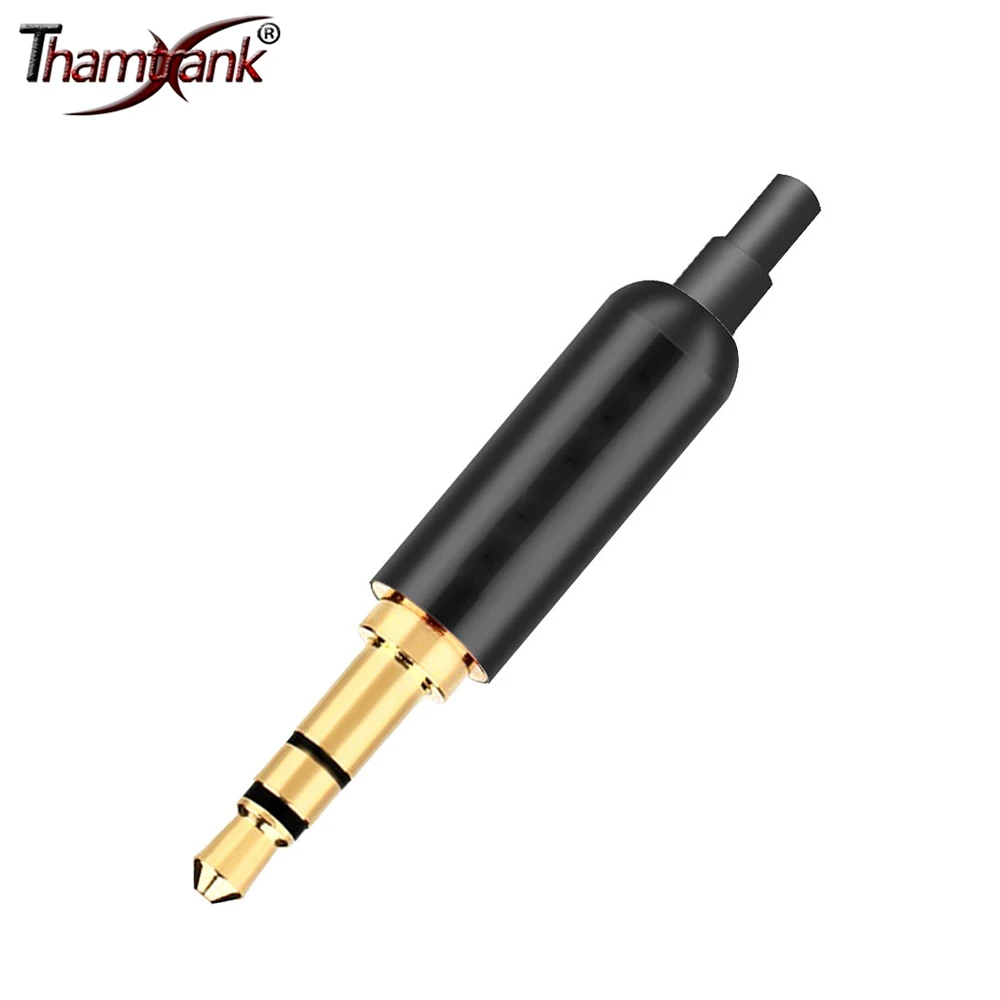 Electrical Connectors 10pcs Stereo 3.5mm Gold Plated 3 Poles Plug Jack Male Earphone Jack DIY