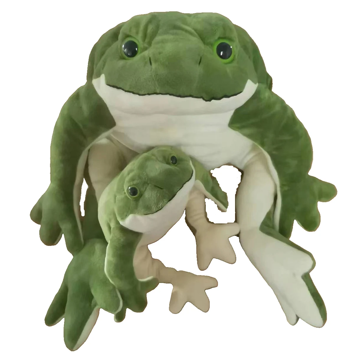 Riesiger Frosch Plüschtier Weiches Kuscheltier 28-56 cm Niedliches Umarmbares Kuscheliges Spielzeug für Kinder und Erwachsene – Detail 7