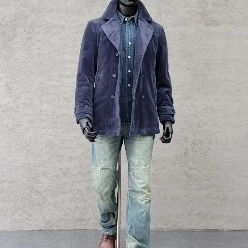 Amekaji Wear Clothes Men American Retro Pure Cotton Corduroy Suit Coat Cotton Coat Jacket Winter Good Quality 3