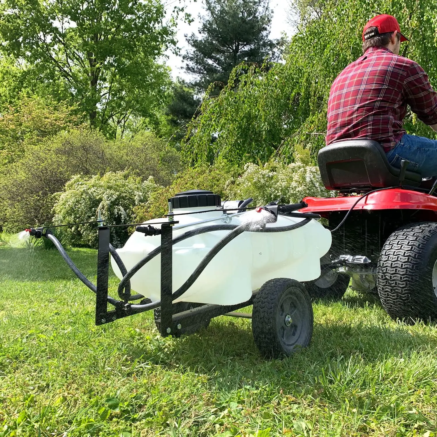 ST-152BH-A Self-Storing Tow Behind Lawn and Garden Sprayer with Collapsible Boom 15-Gallon
