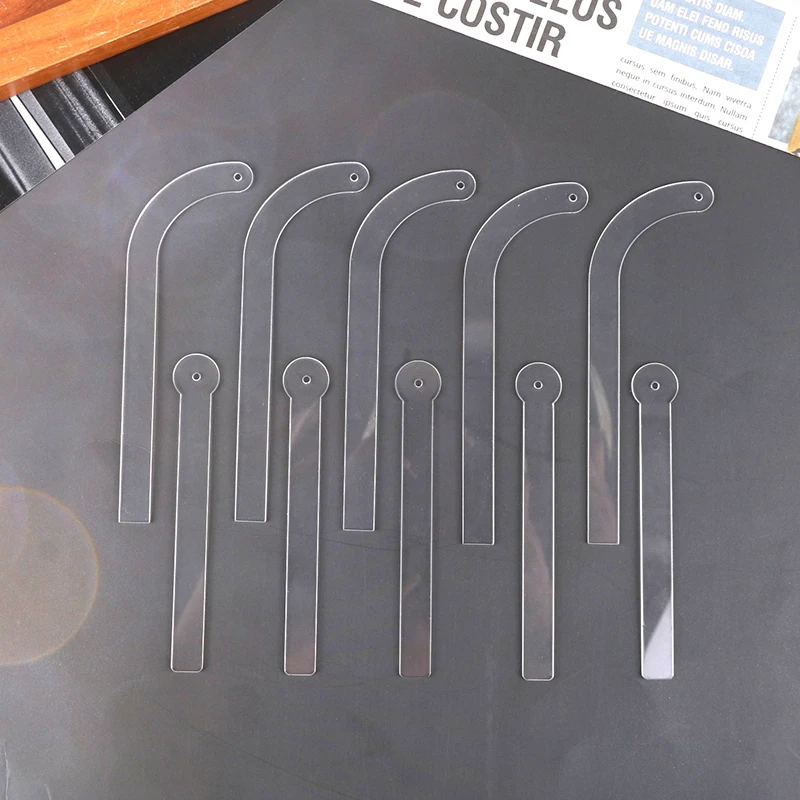 5*Transparent Acrylic Earring Try On Stick Forecast Shop Special Tool Ear Stud Jewelry Trial Display Holder Rack for Live Stream