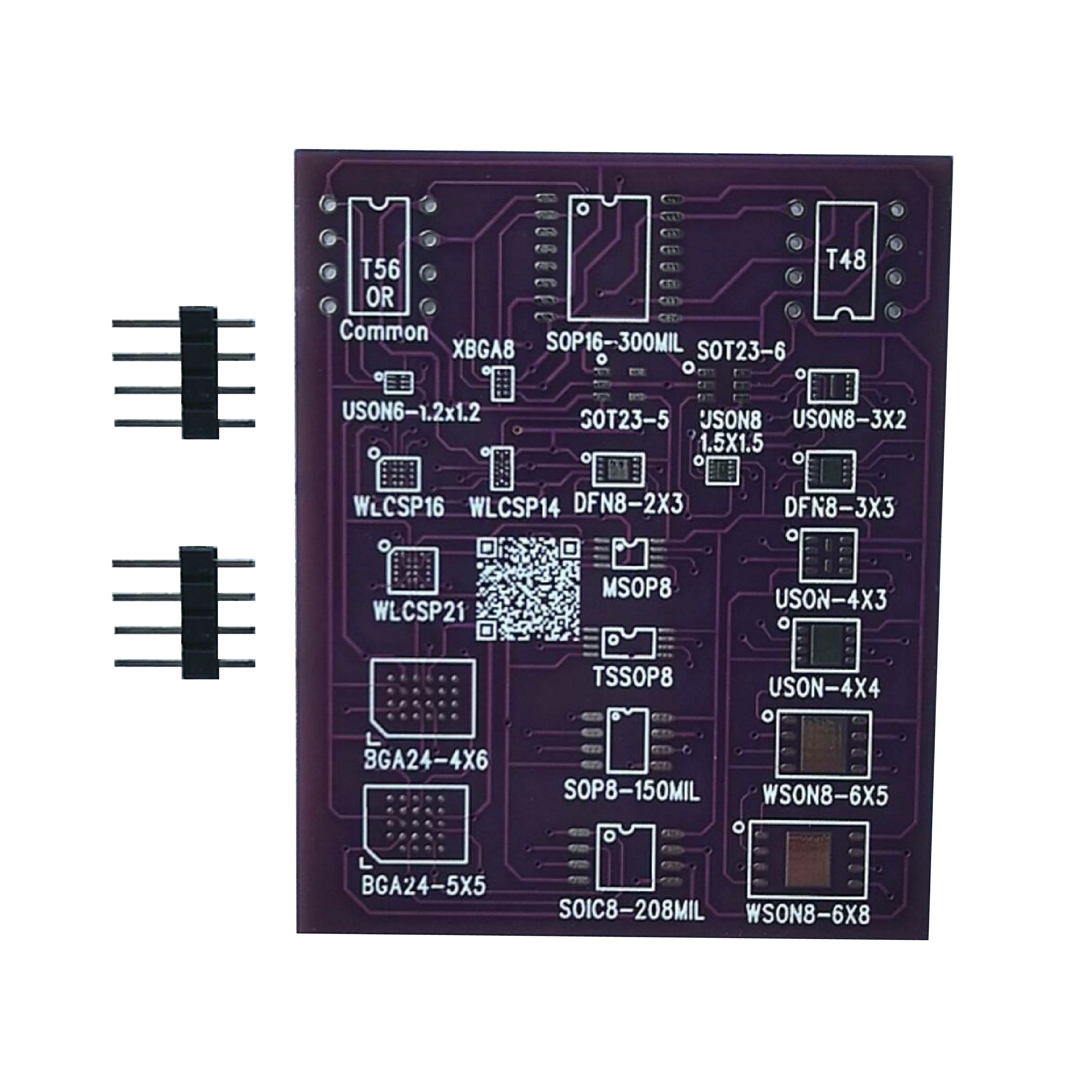 SMD Adapter 22-in-1 SMD Adapter Support SOP8 16 WSON8 TSSOP8 XSON8 DFN8 USON8 WLCSP TDFN8 BGA12 BGA8 BGA24-DIP8 NOR SPI FLASH NAND