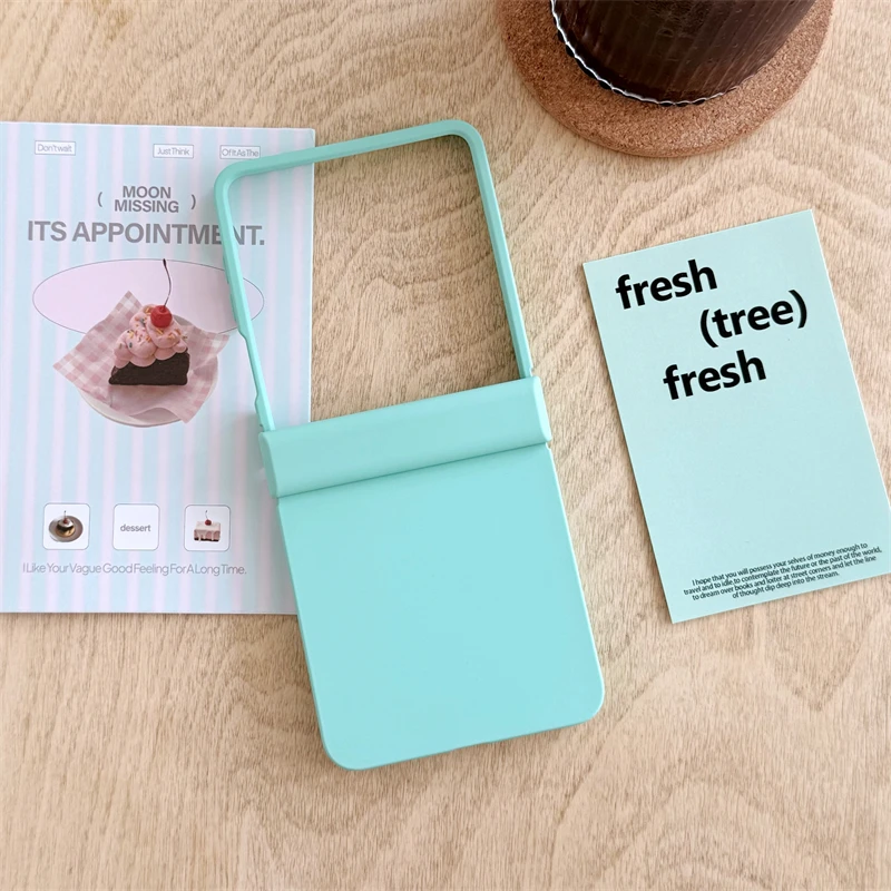 Ultra Thin Candy Color Hard PC Matte Phone Case with Hinge Protection & Shockproof Cover