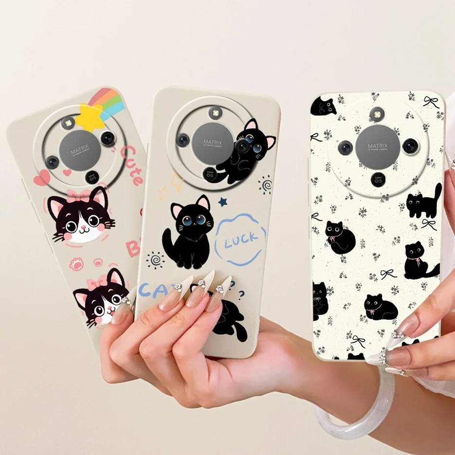 Cool Cat Painted Soft Silicone Case - Stylish Protection