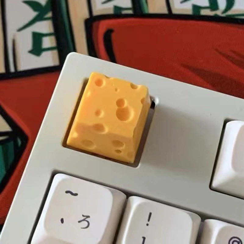 치즈 Keycap 귀여운 ESC 성격 수지 기계식 키보드 키 캡 Chesse 케이크 디자인 노란색