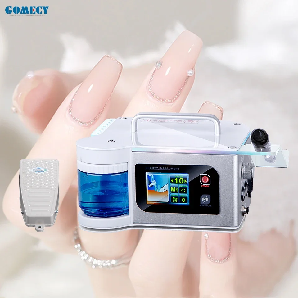 

GOMECY electric manicure pedicure nail drill water pedicure drill spa nail polisher 40000 RPM pedicure device