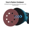 5-Inch Random Orbital Sander 12000RPM 6 Variable Speed Sander Machine Dust Collection System for Woodworking Dust Collection 5