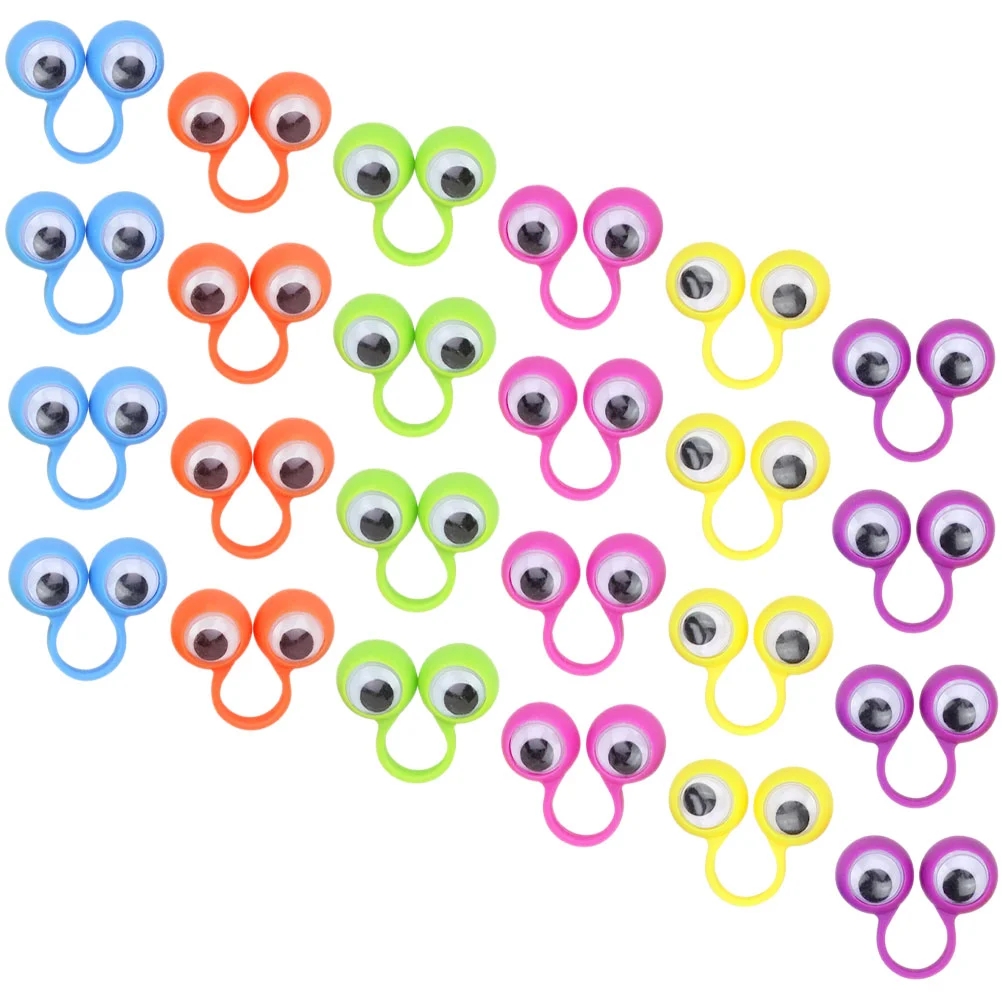 

Finger Small Childrens Rings Puppet Eyeball Kids Puppets Plastic Toy Googly Rings Eyes Ball Eyeballs Little Fake Middle Hands